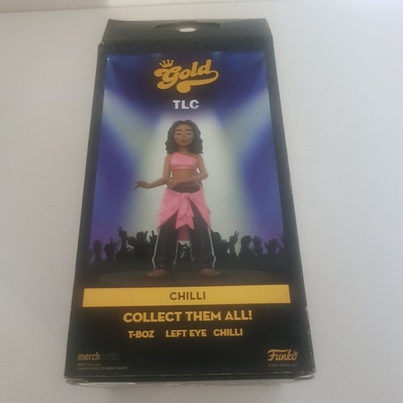 TLC Chilli Premium Vinyl Gold Funko Merch Doll In Original Box Figure - Picture 2 of 11